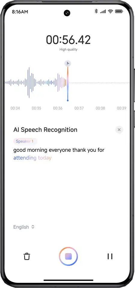 AI beszédfelismerés illusztráció