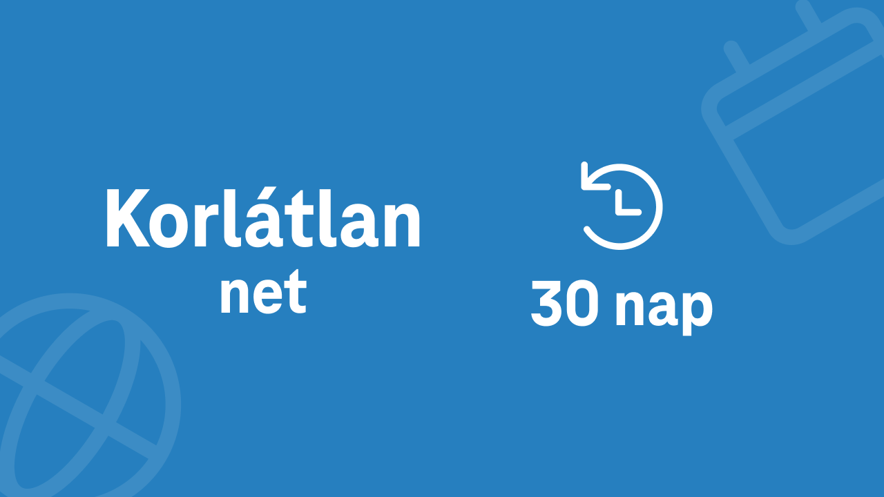 Korlátlan net 30 napra