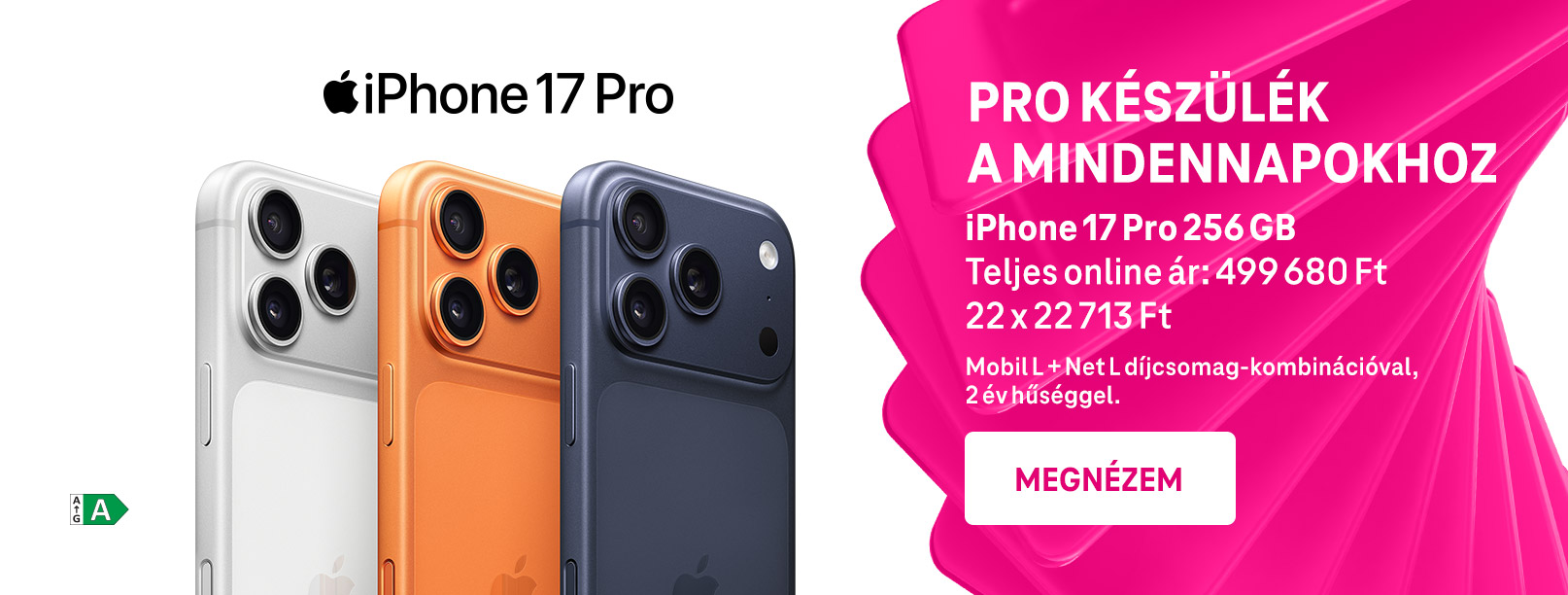 iPhone 17 Pro - készülék a mindennapokhoz