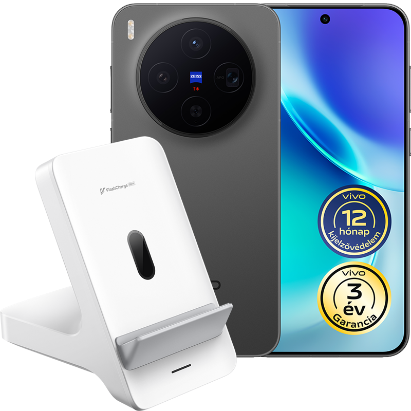 vivo X300 5G Dual SIM 16 + 512 GB + ráadás vivo Vertical Wireless Flash Charger 50 W