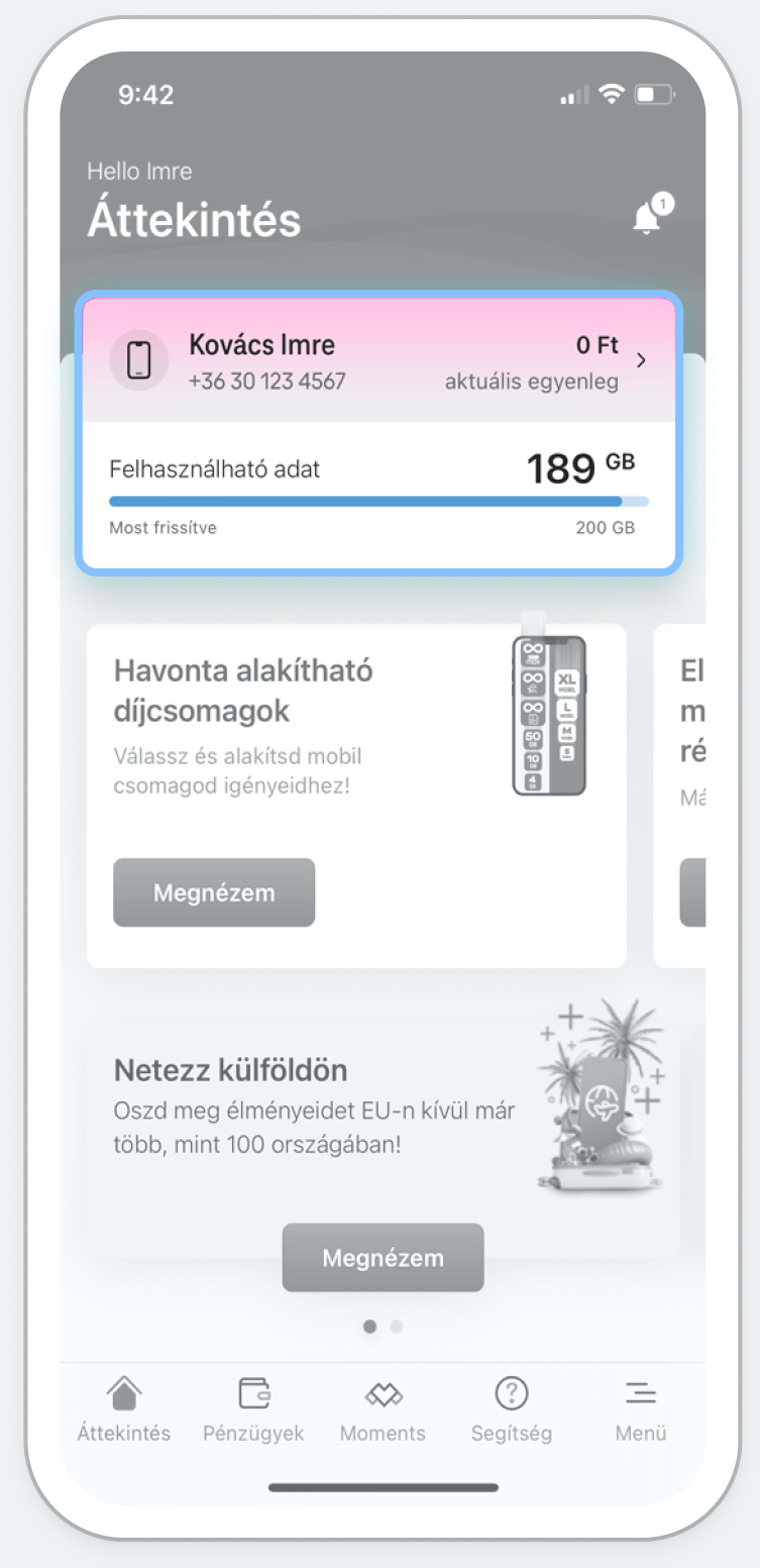 Nyisd meg a Telekom applikációt!