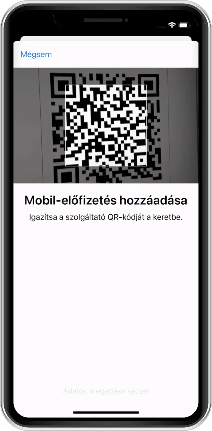 Olvasd be a kapott QR kódot!