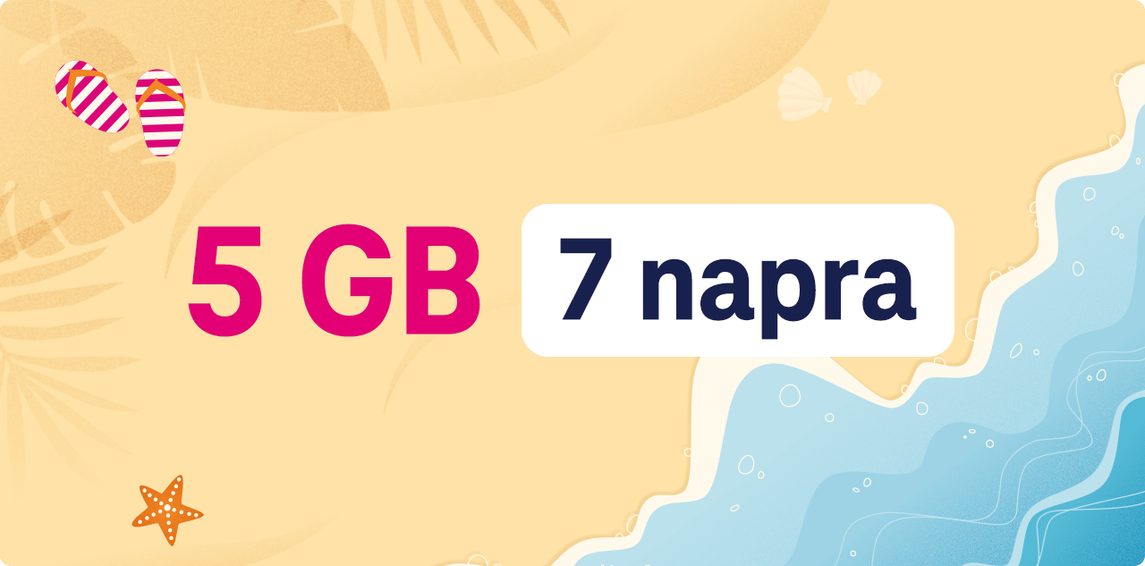 5 GB 66 országban az EU-n kívül 7 napra