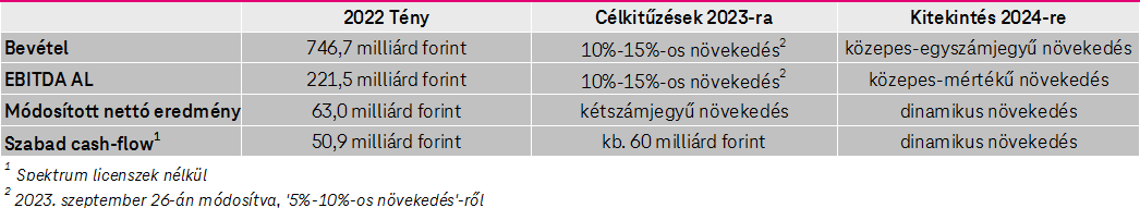 Főbb pénzügyi mutatók